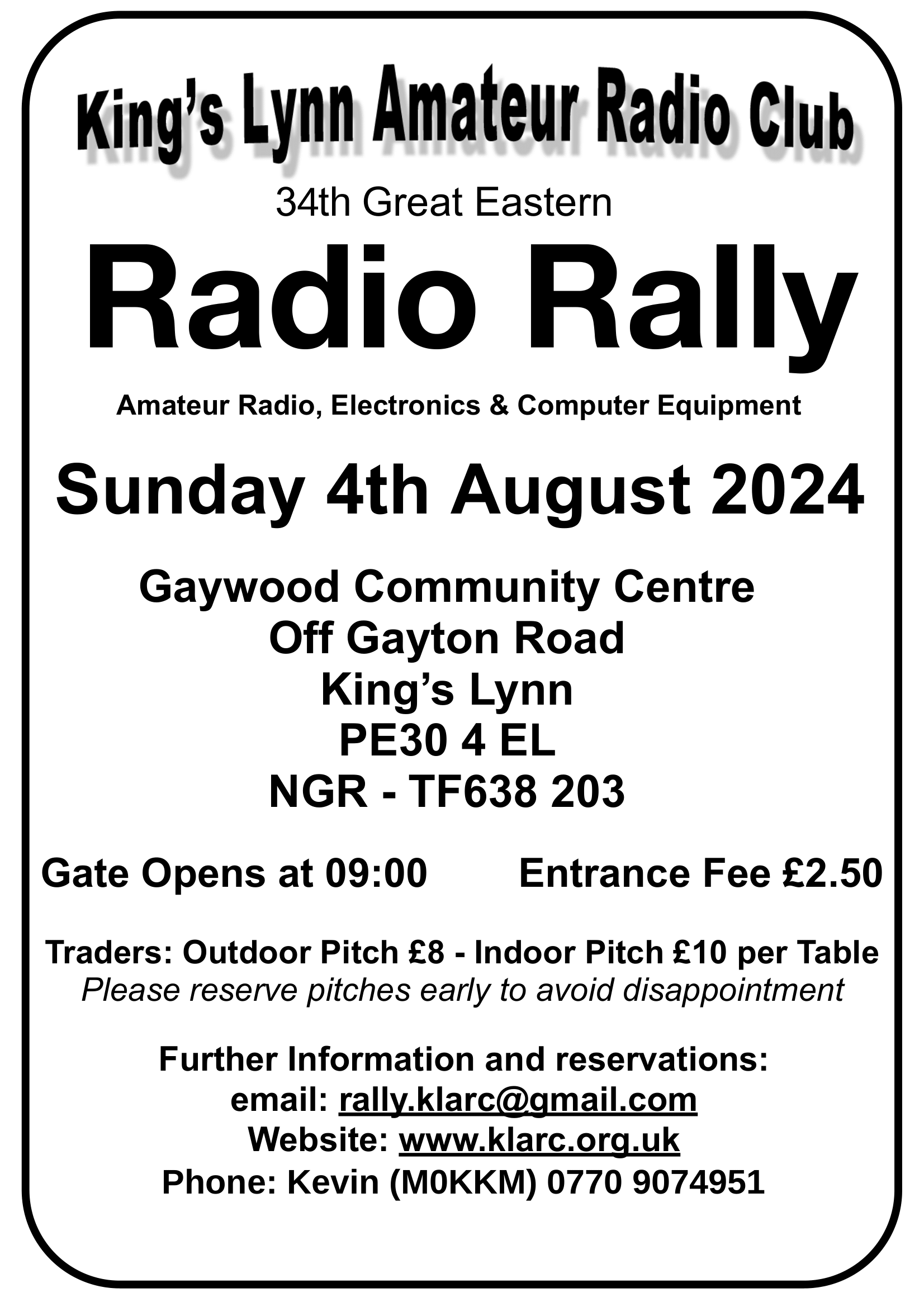 GB3KY Update ⋆ King's Lynn Amateur Radio Club